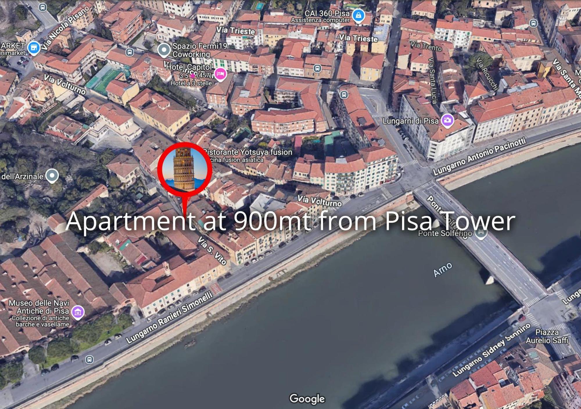900mt Dalla Torre Di - Cortile, Wifi E Netflix *