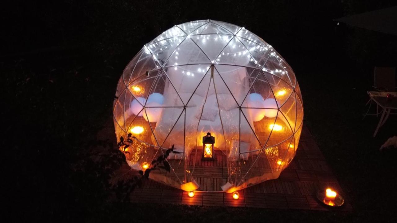 Campsite Bubble On The Pool *