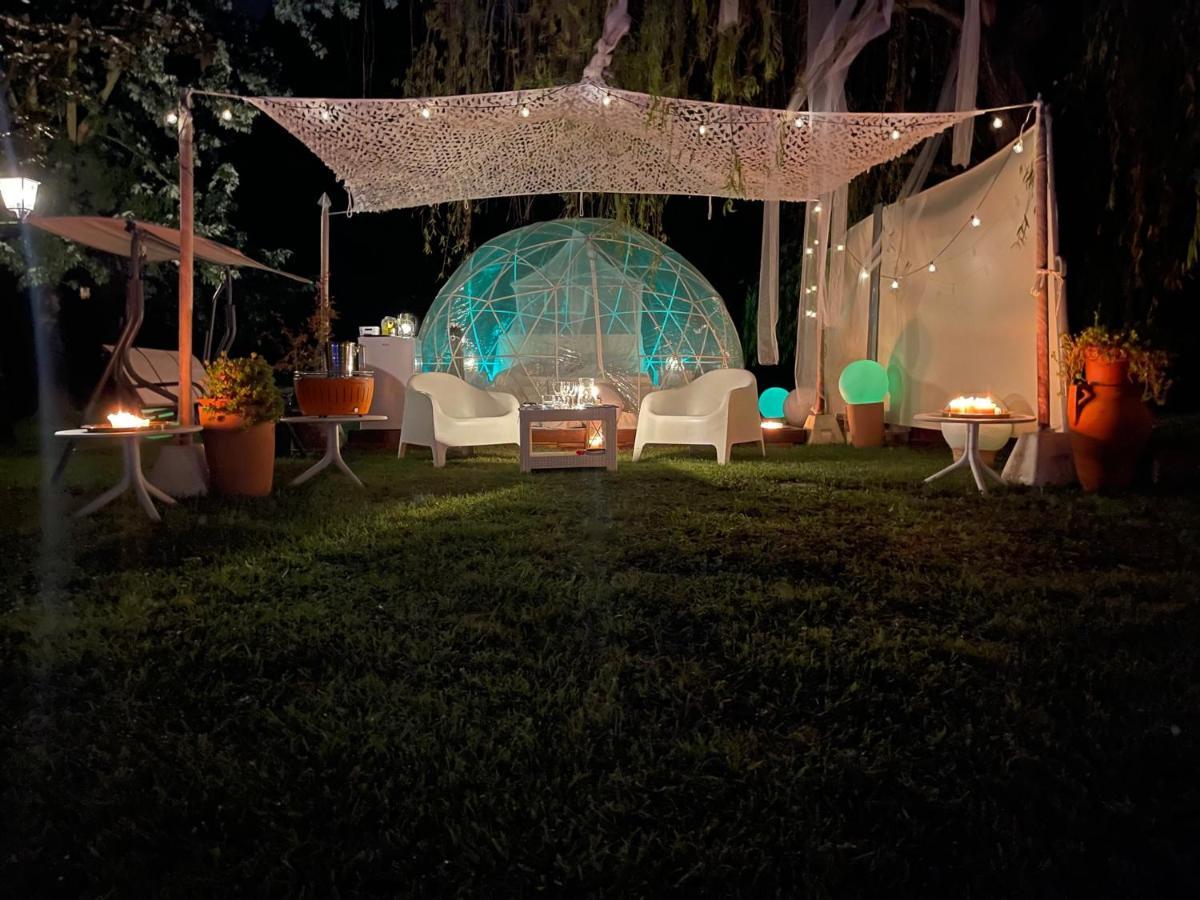 Campsite Bubble On The Pool